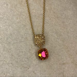 NWB Swarovski Lola & Grace Drop Necklace Gold